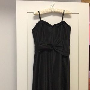 Badgley Mischka Black Strapless Mermaid Style Gown